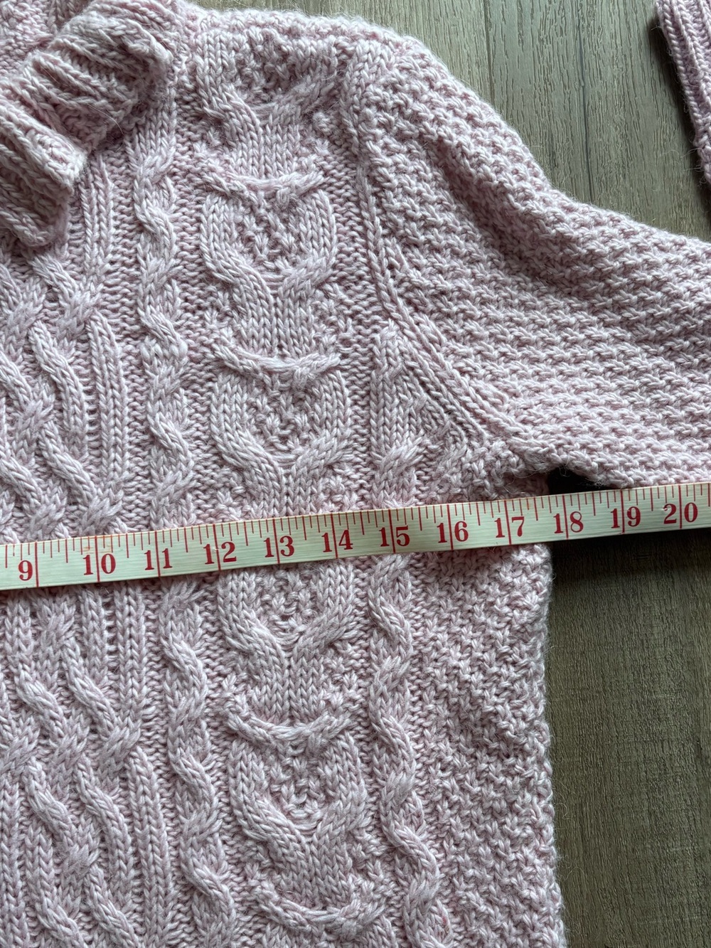 Ralph Lauren Cable Knit Mock Neck Sweater in Pink - Picture 6 of 7